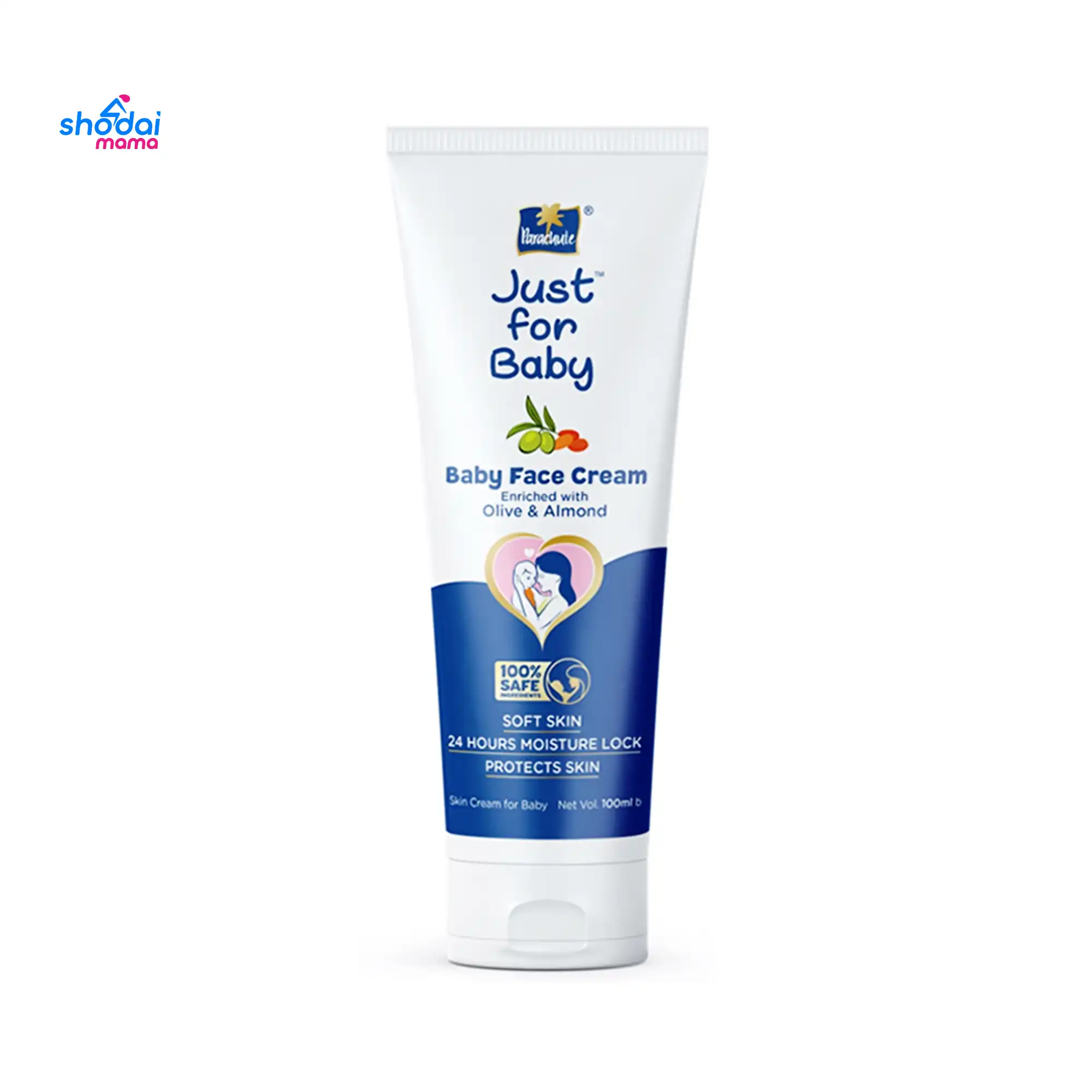 Parachute Just For Baby Baby Face Cream Enriched With Olive & Almond 100ml